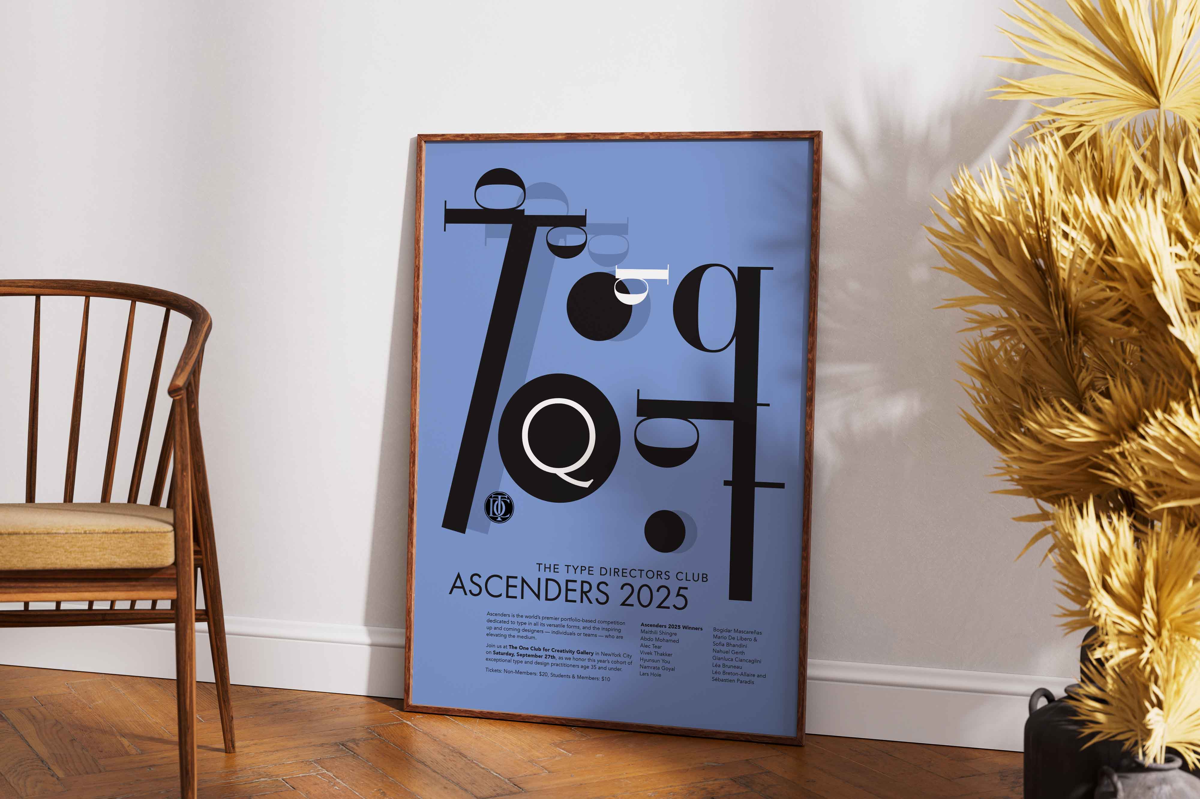 an abstract modern poster for the type directors club